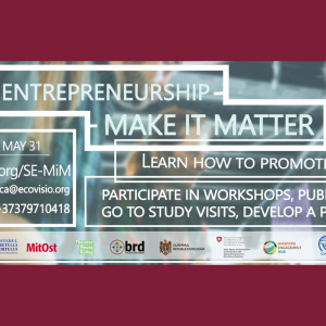 Aplică acum la programul ”Social Entrepreneurship – Make it Matter”