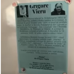 În biblioteca liceului a avut loc o întâlnire dedicată poetului Grigore Vieru